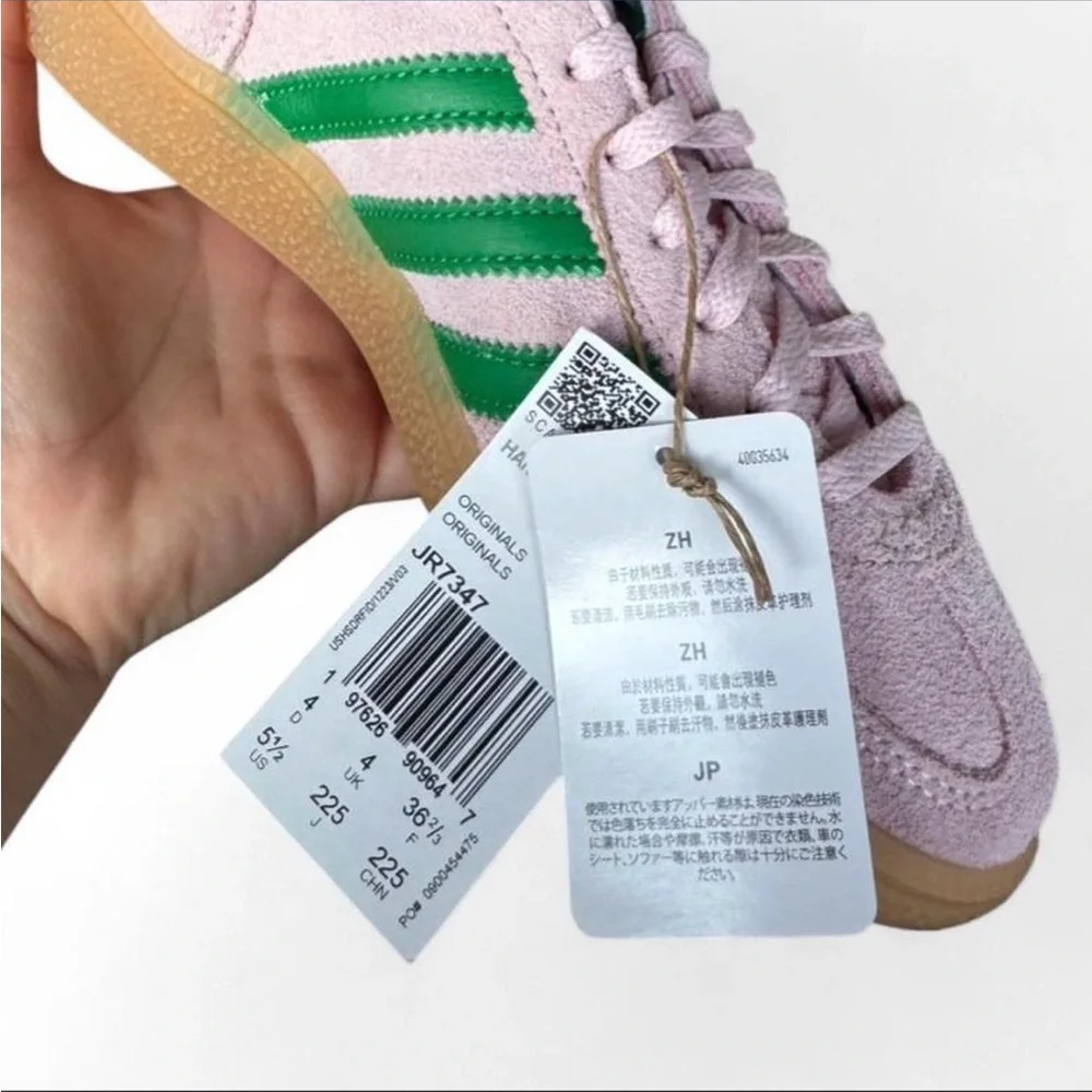 Adidas Handball Spezial Pink and Green - Picture 2 of 9